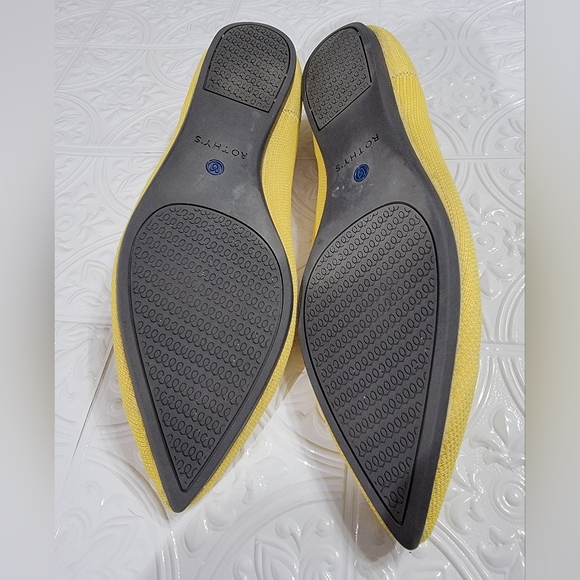 Rothy's Sunshine Yellow The Point Ballet Flats Women's Size 9.5 - Picture 15 of 16